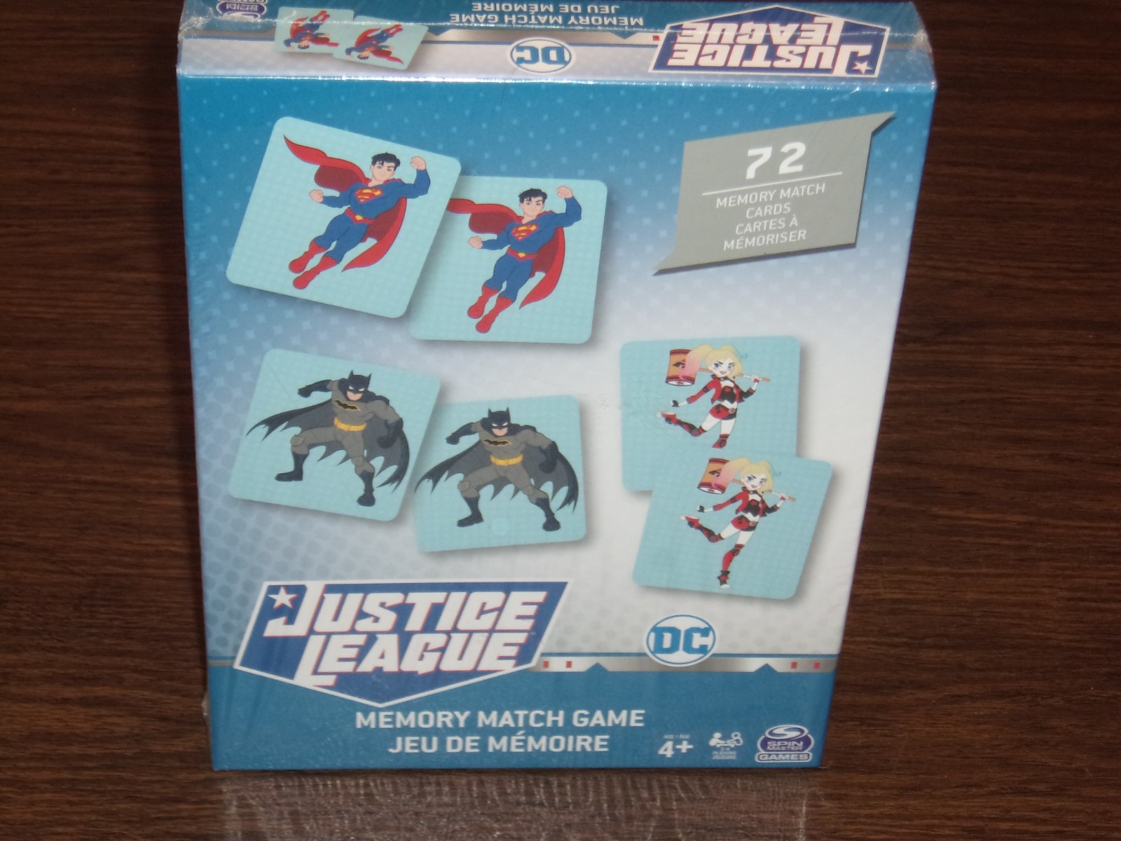 NIB 2021 DC Comics Justice League Memory Match Game By Spin Master Games