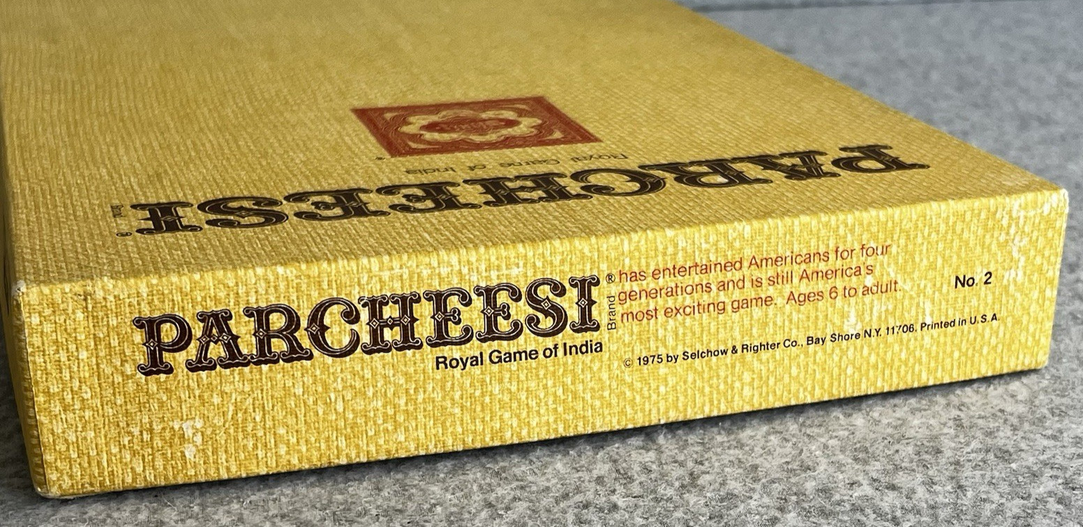 PARCHEESI Deluxe Edition 1975 Vintage Game Royal Game of India Complete Clean