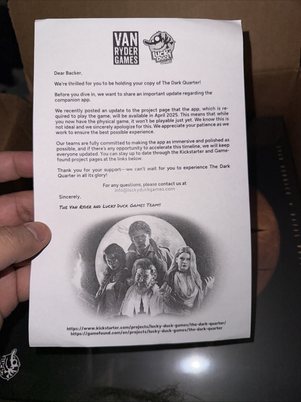 The Dark Quarter: The Whole Damn Agency Kickstarter Pledge Brand New And Sealed
