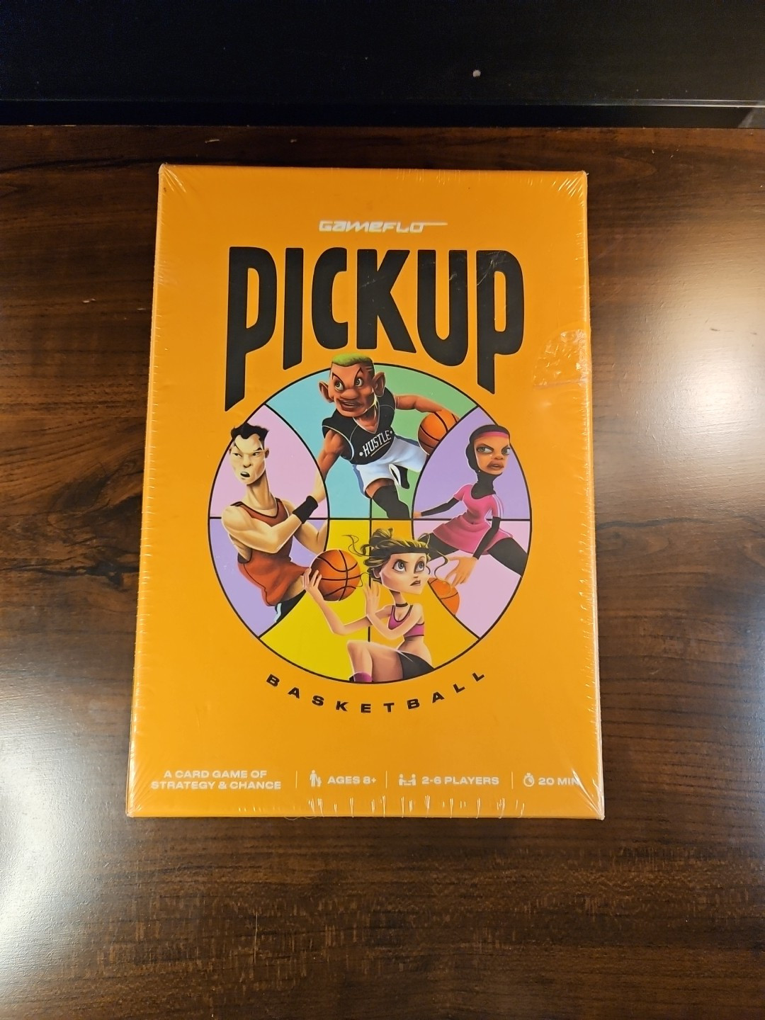 Gameflo Pickup Basketball Card Game. New/Sealed 2-6 Players Ages 8+ Strategy