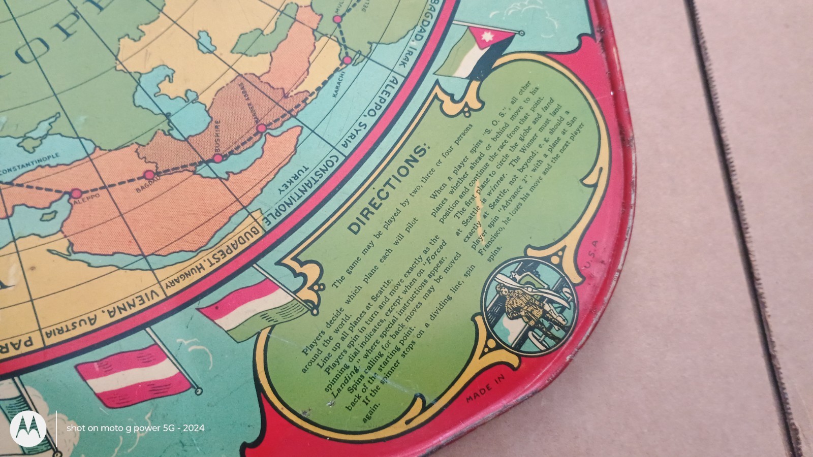 ROUND THE WORLD FLIERS W/Planes Wolverine Supply & Mfg Co. Pittsburgh PA. 1925