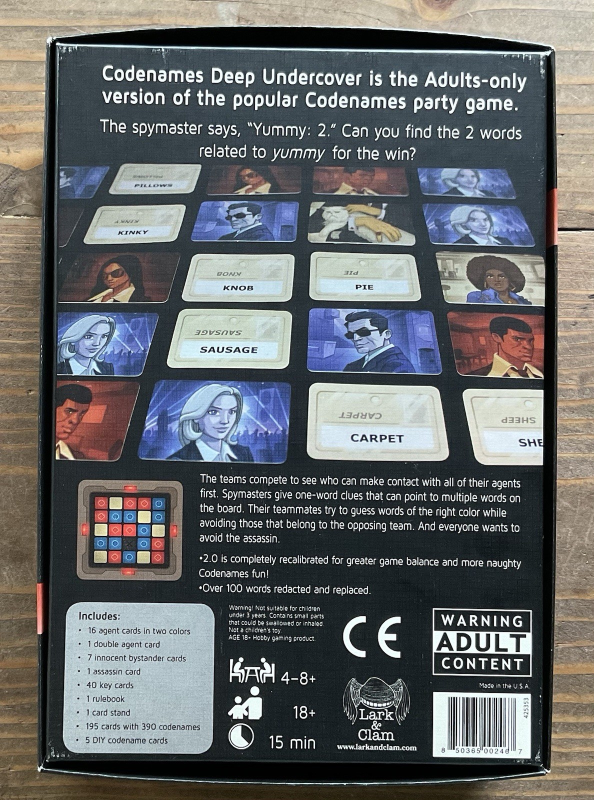 Codenames Deep Undercover 2.0 COMPLETE