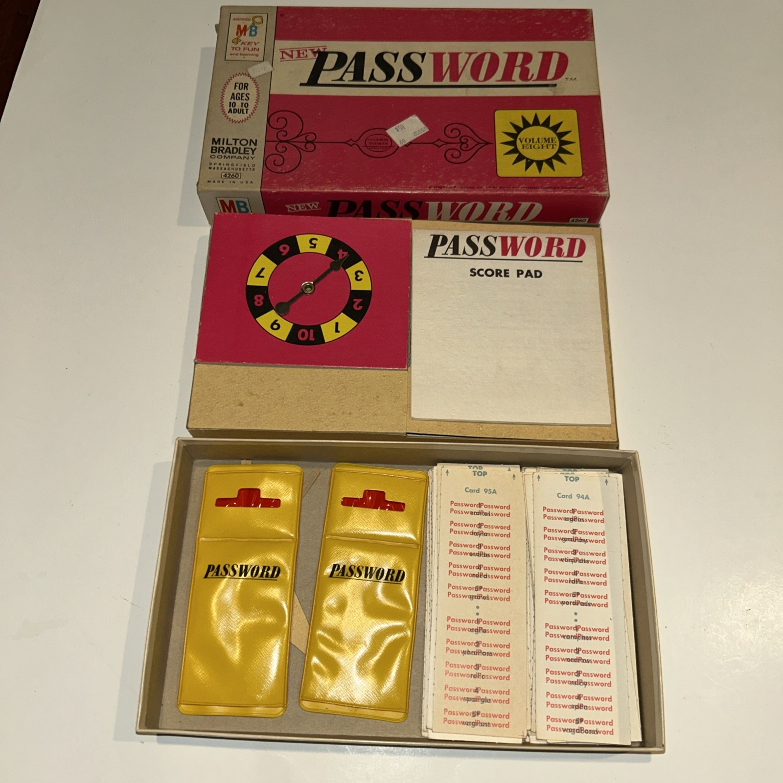 PASSWORD VOLUME EIGHT, 1962, MILTON BRADLEY GAME #4260, APPEARS COMPLETE