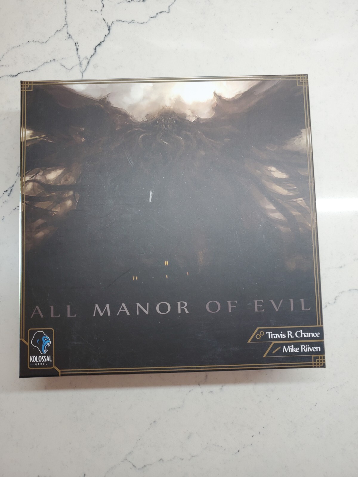 All Manor of Evil Board Game Kolossal Games Chance Riiven 2018 COMPLETE