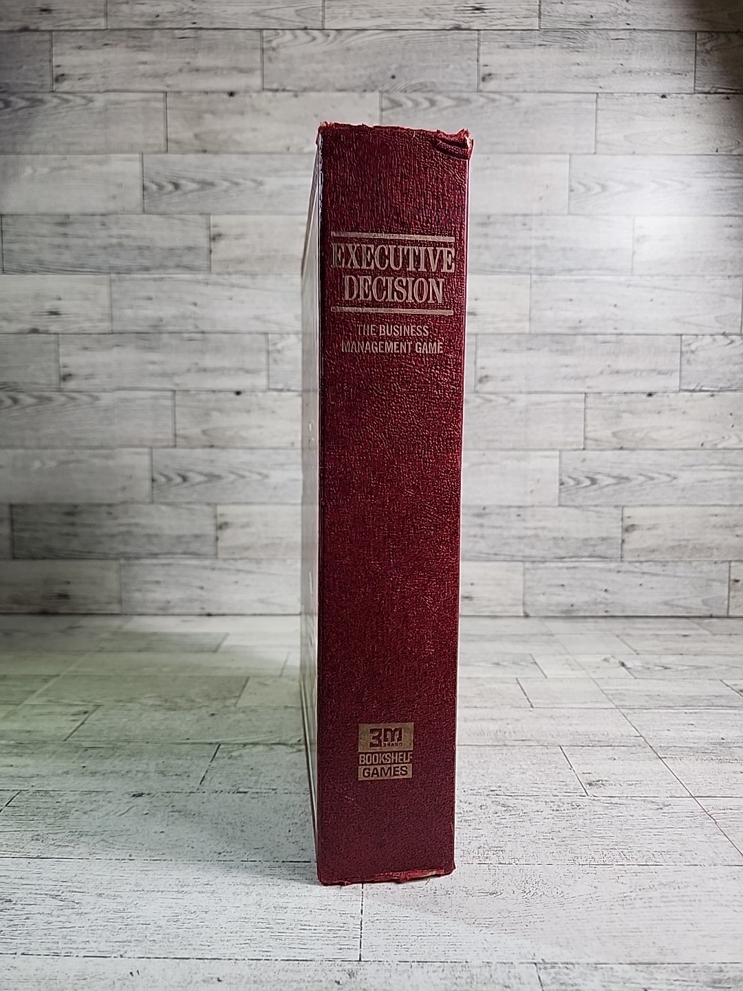 Vintage Bookshelf Board Game “EXECUTIVE DECISION” 1971 3M Faux Book