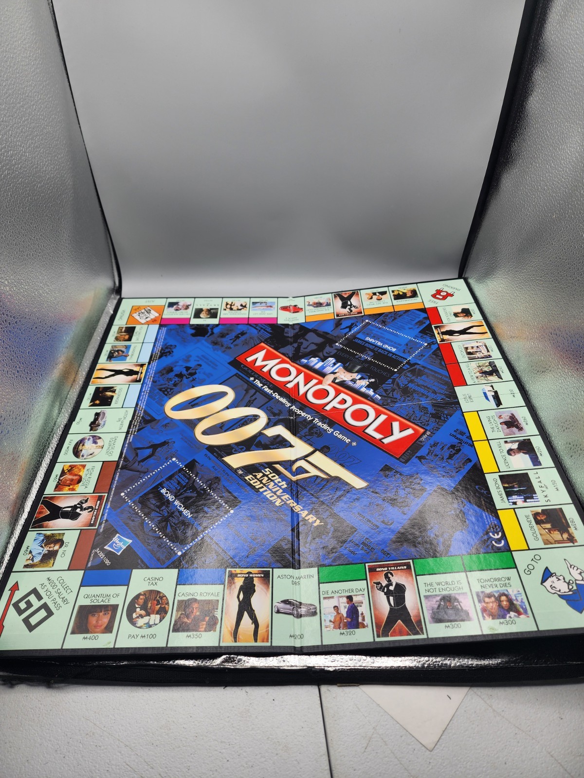Monopoly 50th Anniversary Edition: James Bond 007 Board Game Complete Rare