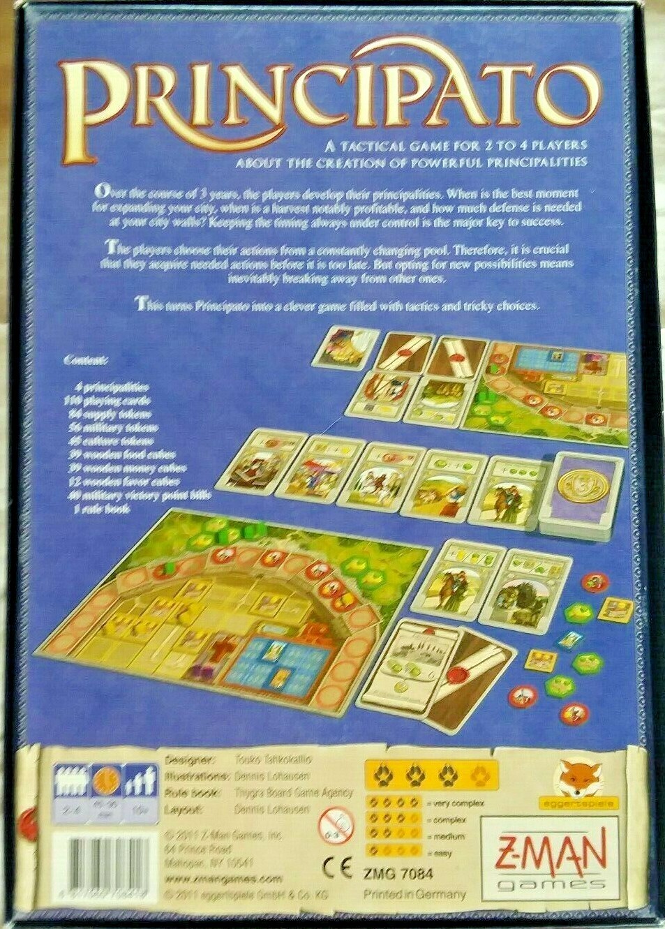Principato a Tactical Game About Creating Powerful Principalities by Z-Man Games