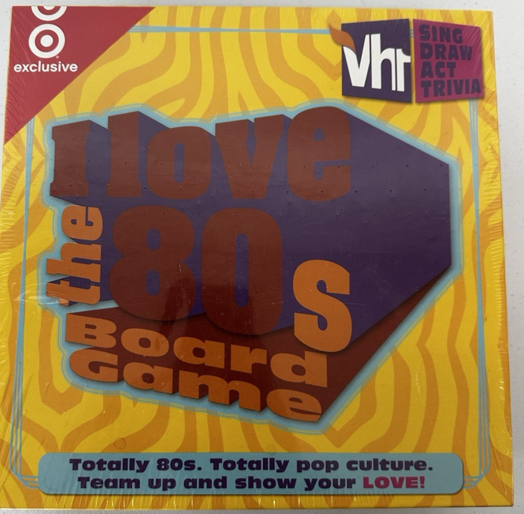 2005 I Love The 80’s Board Game,24 Players Age 15 And Up-Sing,Draw,Act,Trivia