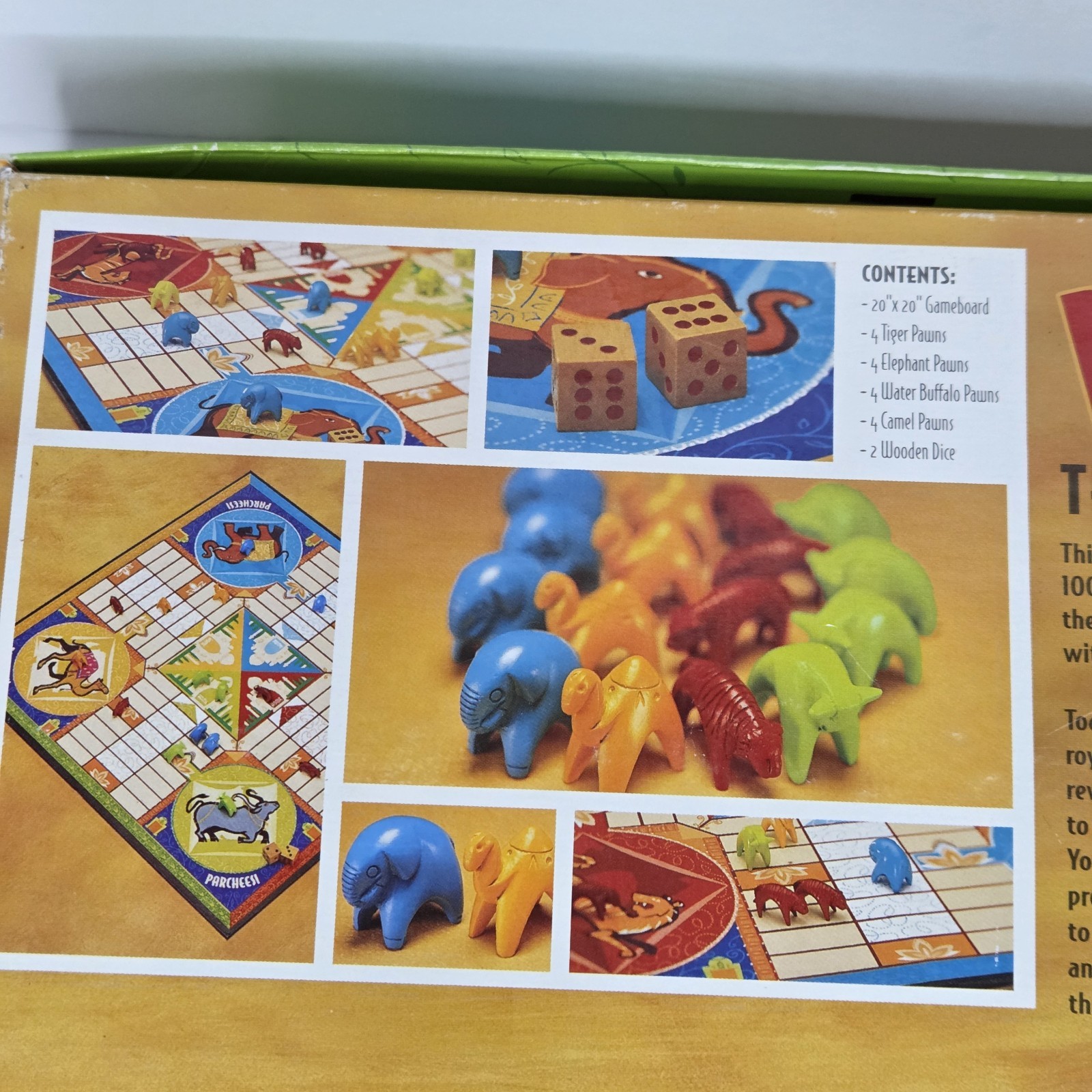 Parcheesi The Classic Game of India Milton Bradley Board Game 100% Complete 2001
