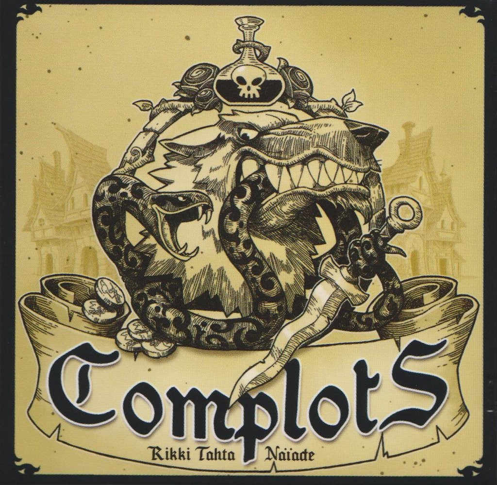 Complots Board Game, Black, Beige, L