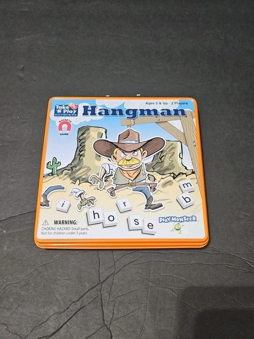 Take N Play Anywhere Board Game Hangman New Opened Box