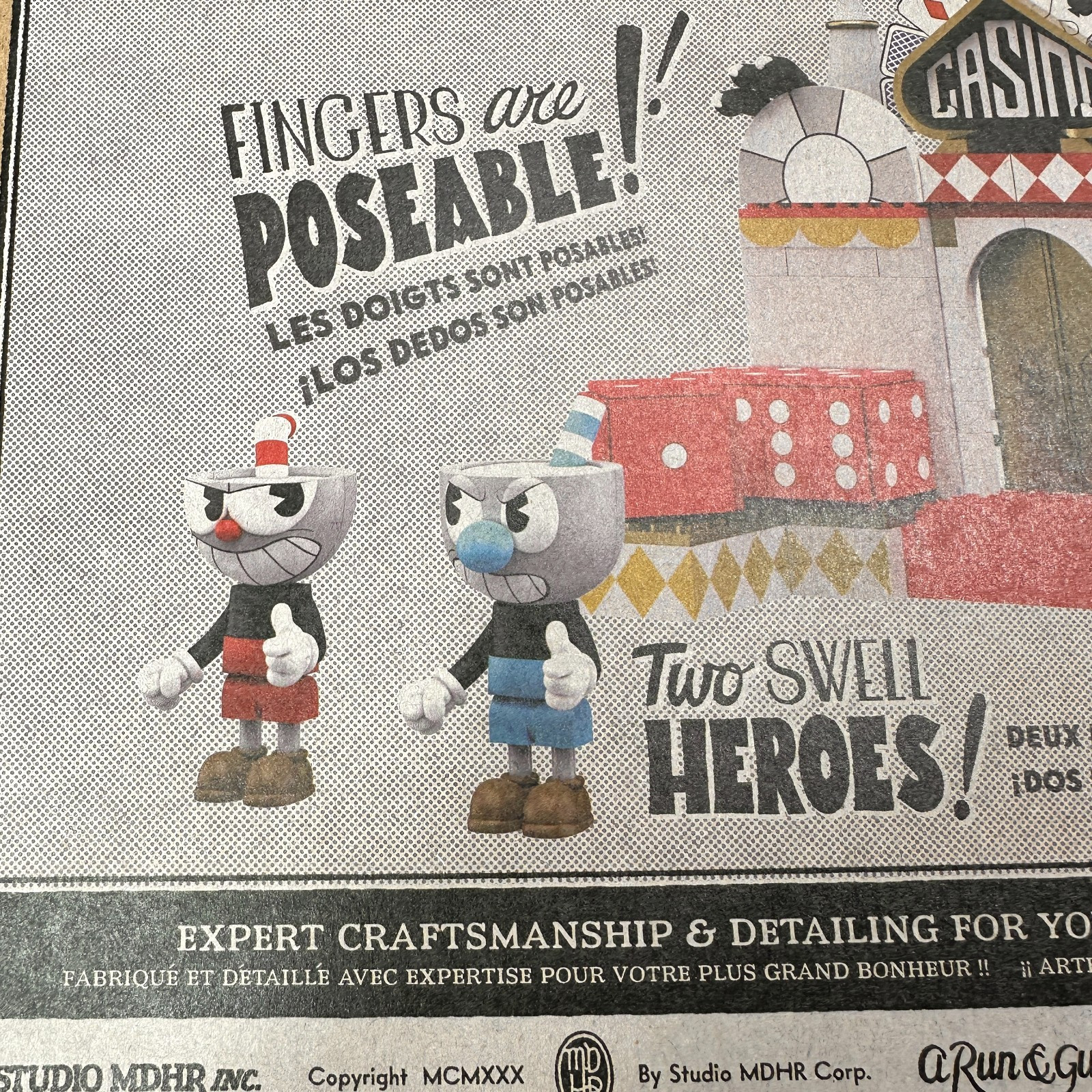 McFarlane Toys Cuphead Chaotic Casino Large Construction Set NEW SEALED