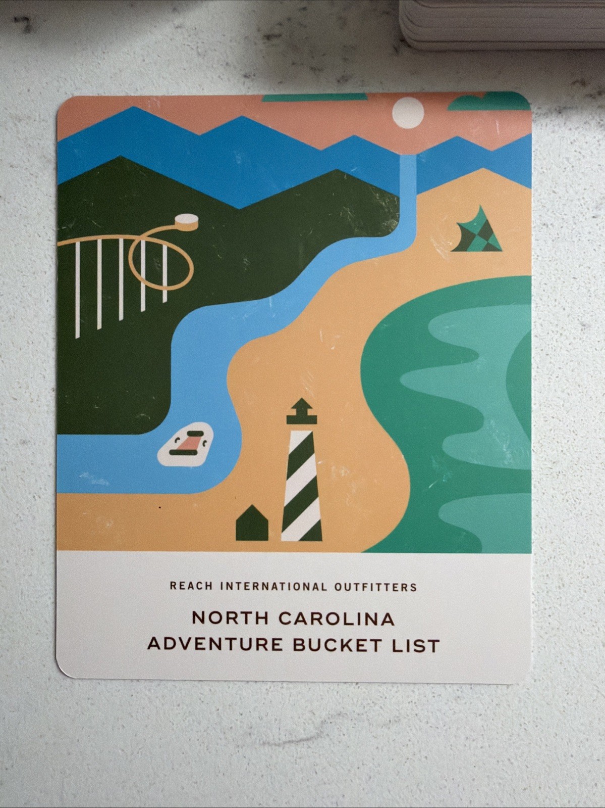 NC Adventure Bucket List by Reach International Outfitters 50 Scratch Off Cards