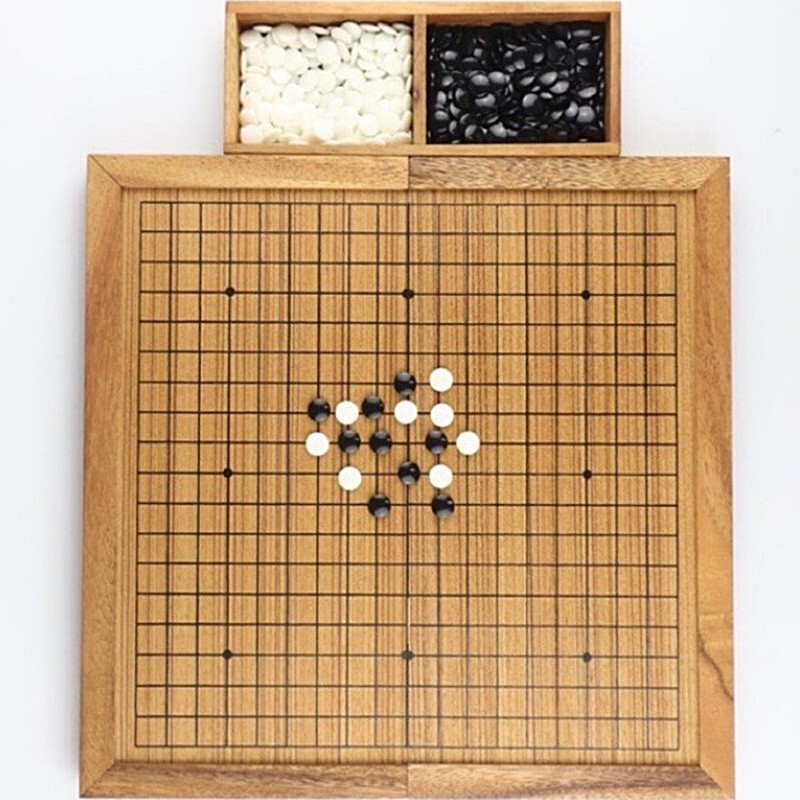 12″ Go Game Wooden Chinese Board Game Complete Set Included Stones, Boxes DHL