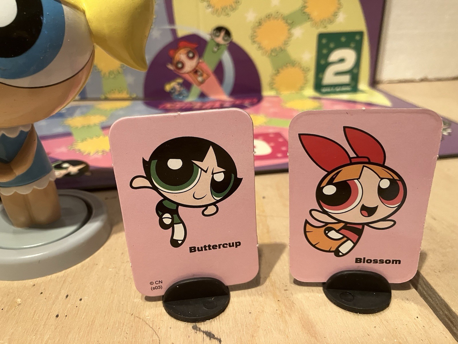 Pressman Cartoon Network Powerpuff Girls SAVE THE DAY GAME BOARD GAME / USED
