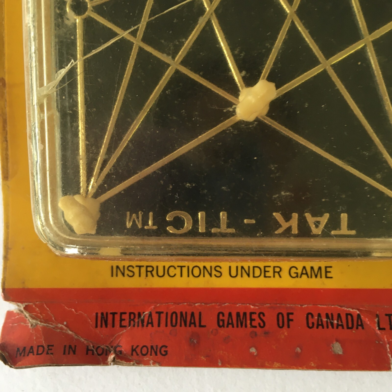 Tak-Tic Pocket Game No. 109T International Games Vintage Hong Kong 1960s New