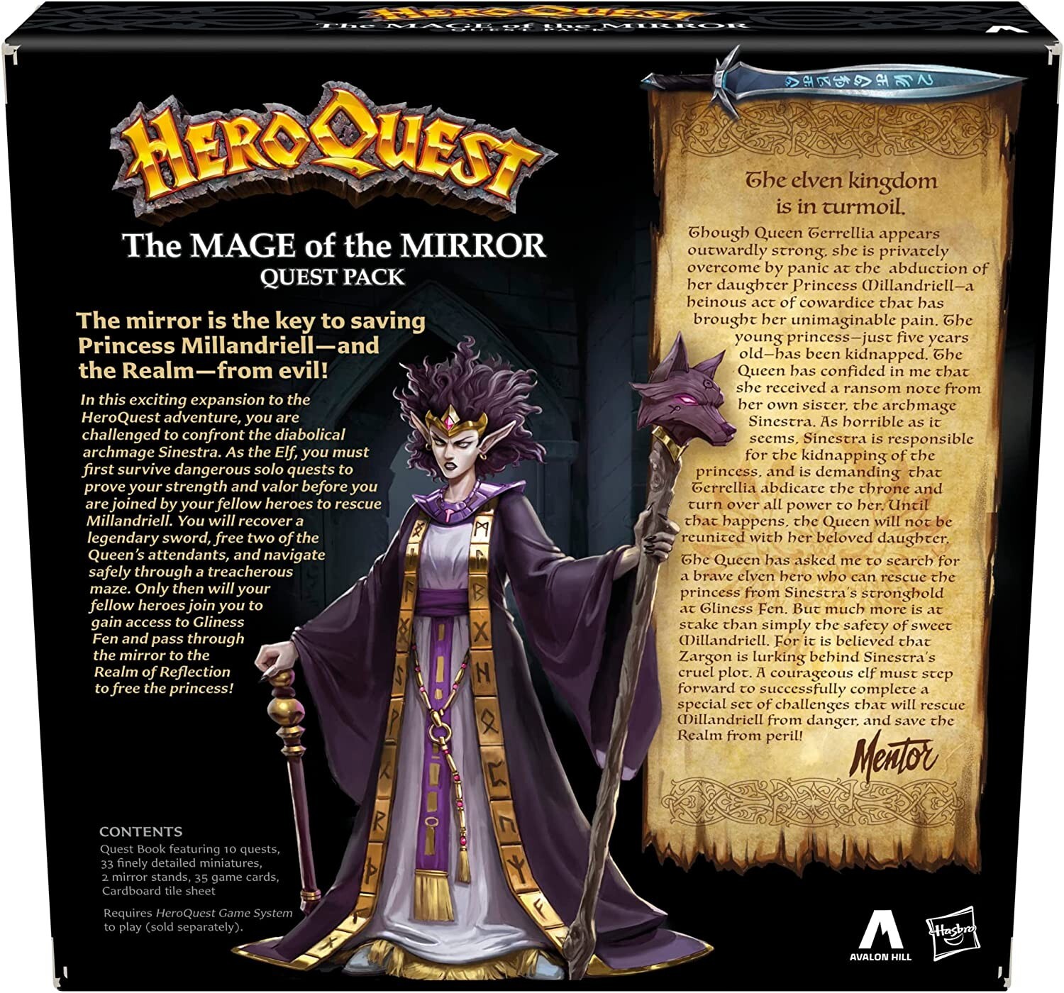 HeroQuest The Mage of the Mirror Quest Pack Expansion New Sealed READY TO SHIP
