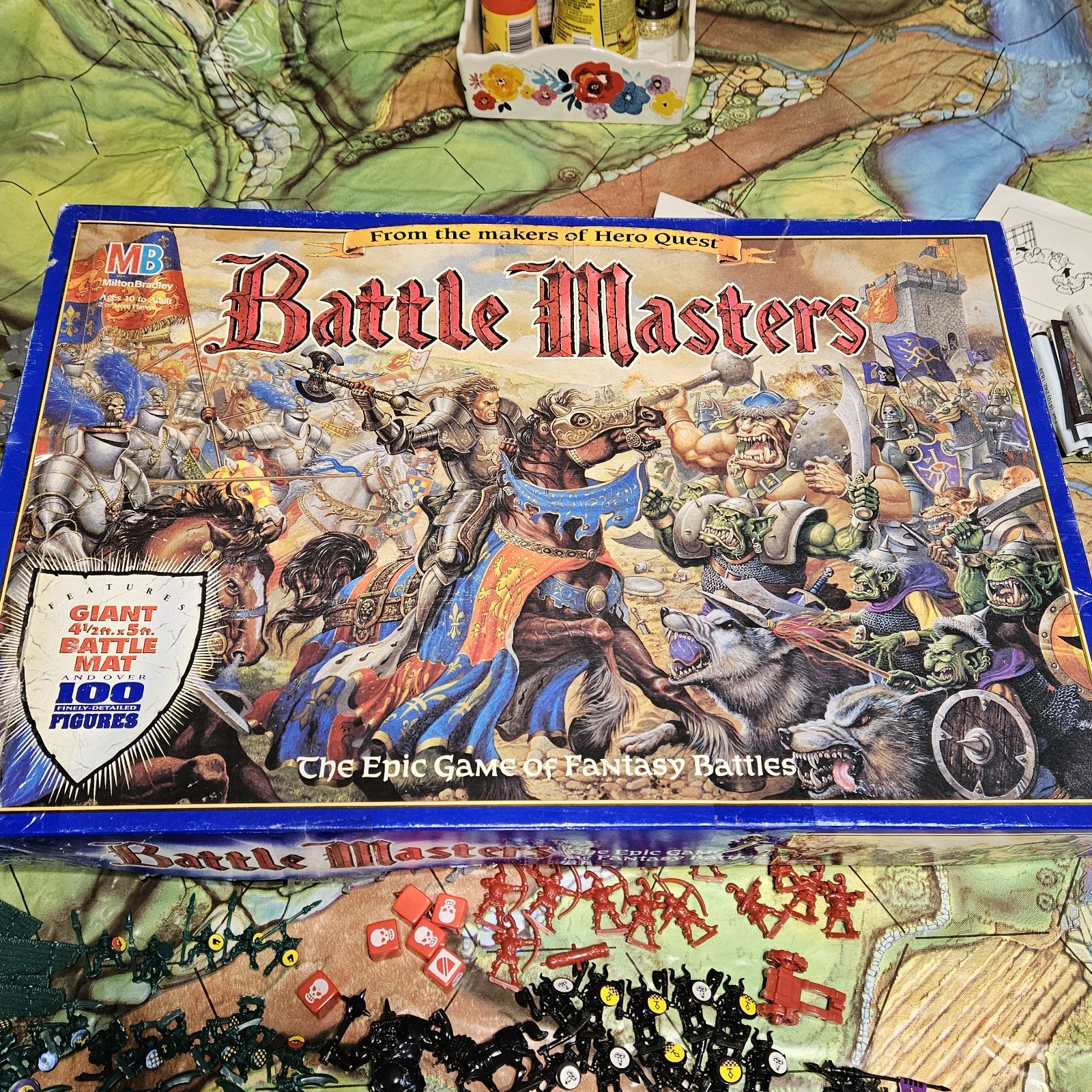Battle Masters The Epic Game of Fantasy Battles1992 Milton Bradley Near Complete
