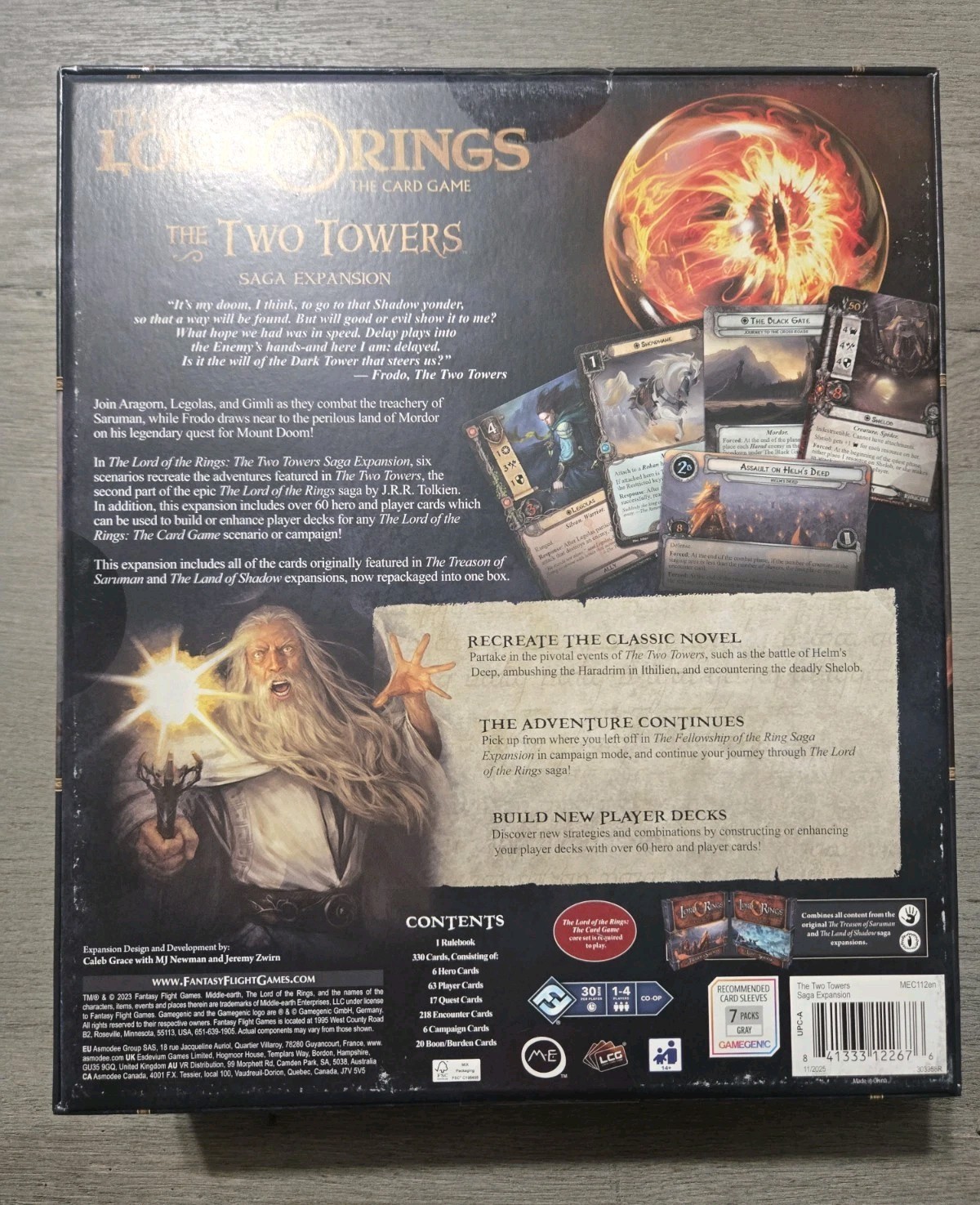 Lord of the Rings Card Game LCG- The Two Towers Saga Expansion, NEW Out of Print