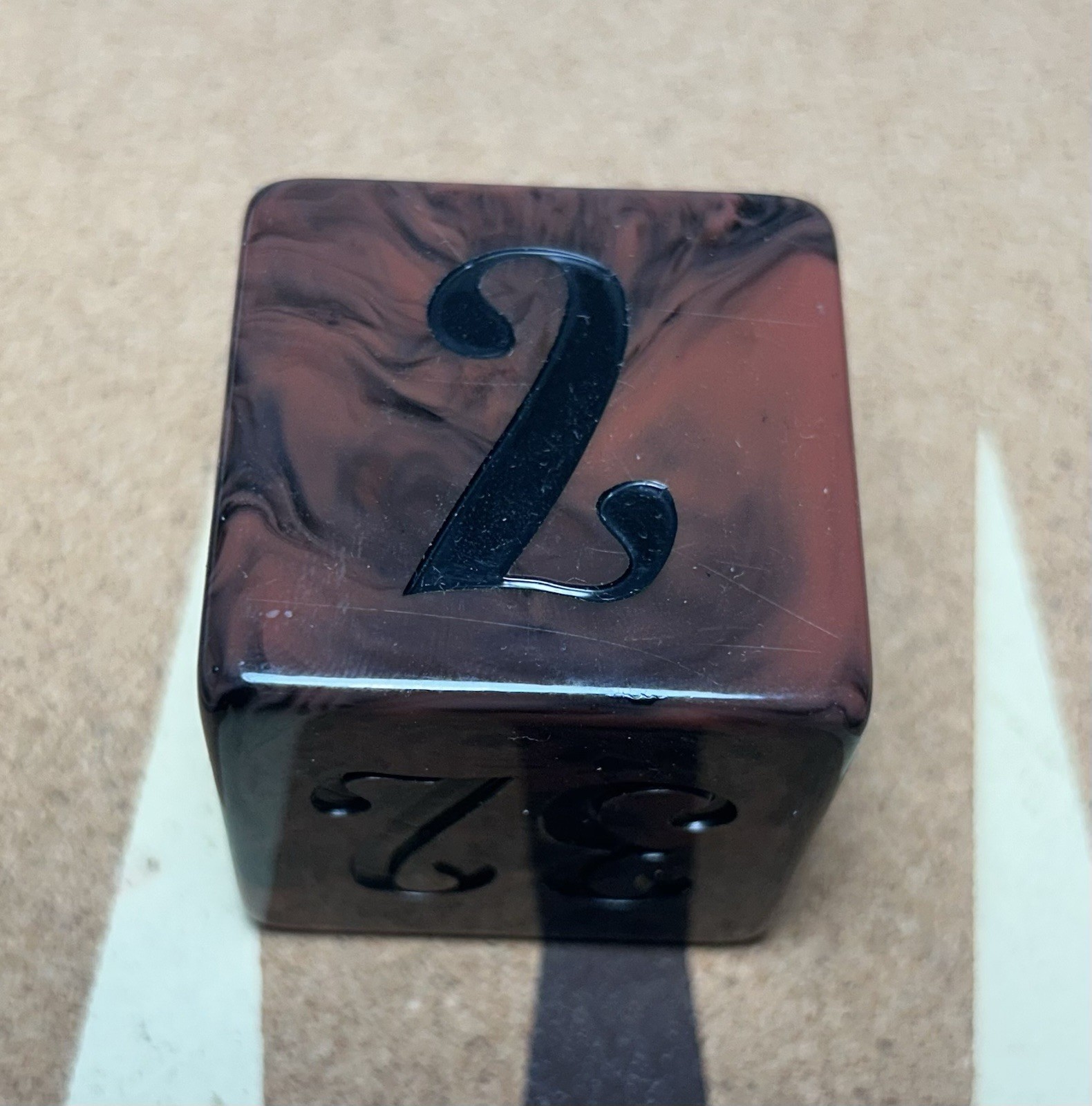 Large Gothic 1.5” Backgammon Doubling Cube