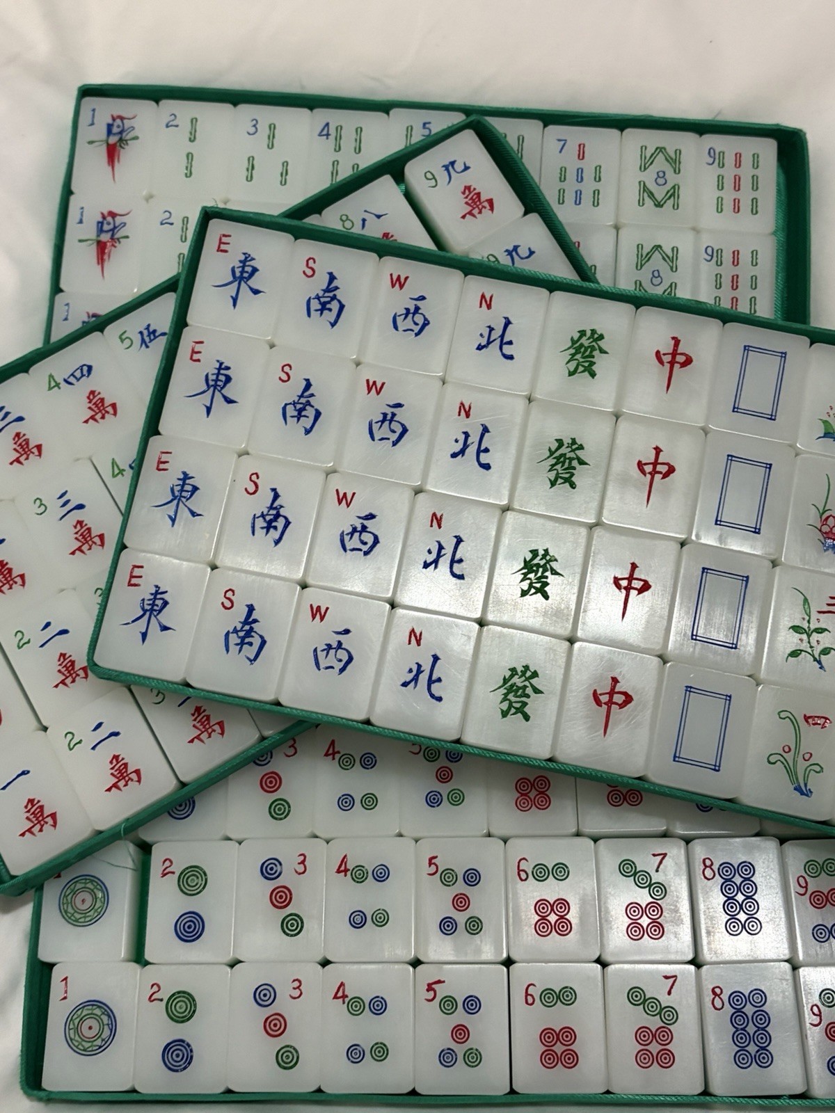Vintage 1940s – 1950’s Hand Carved Mahjong Set