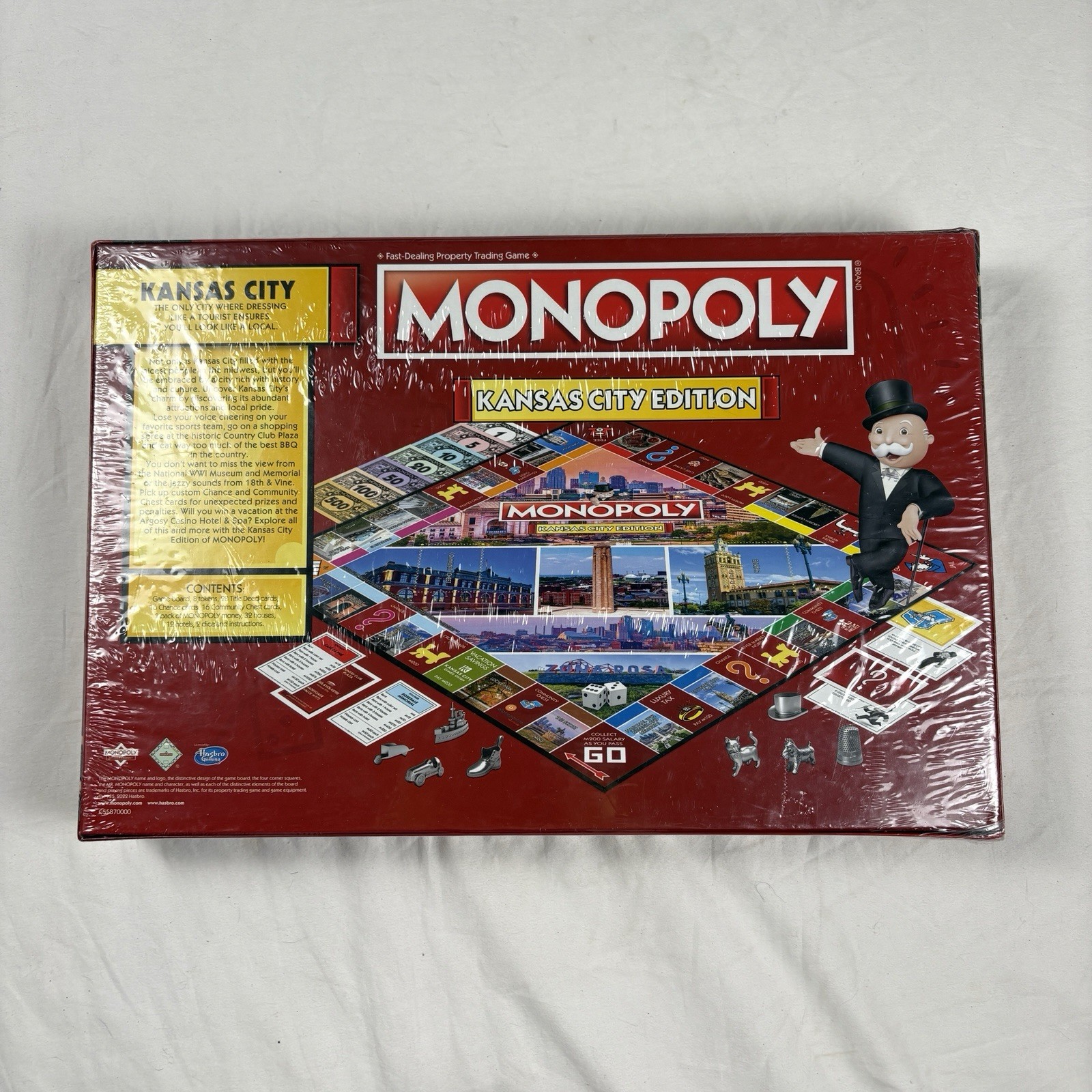 Monopoly Kansas City Edition Board Game 2022 Hasbro New Sealed