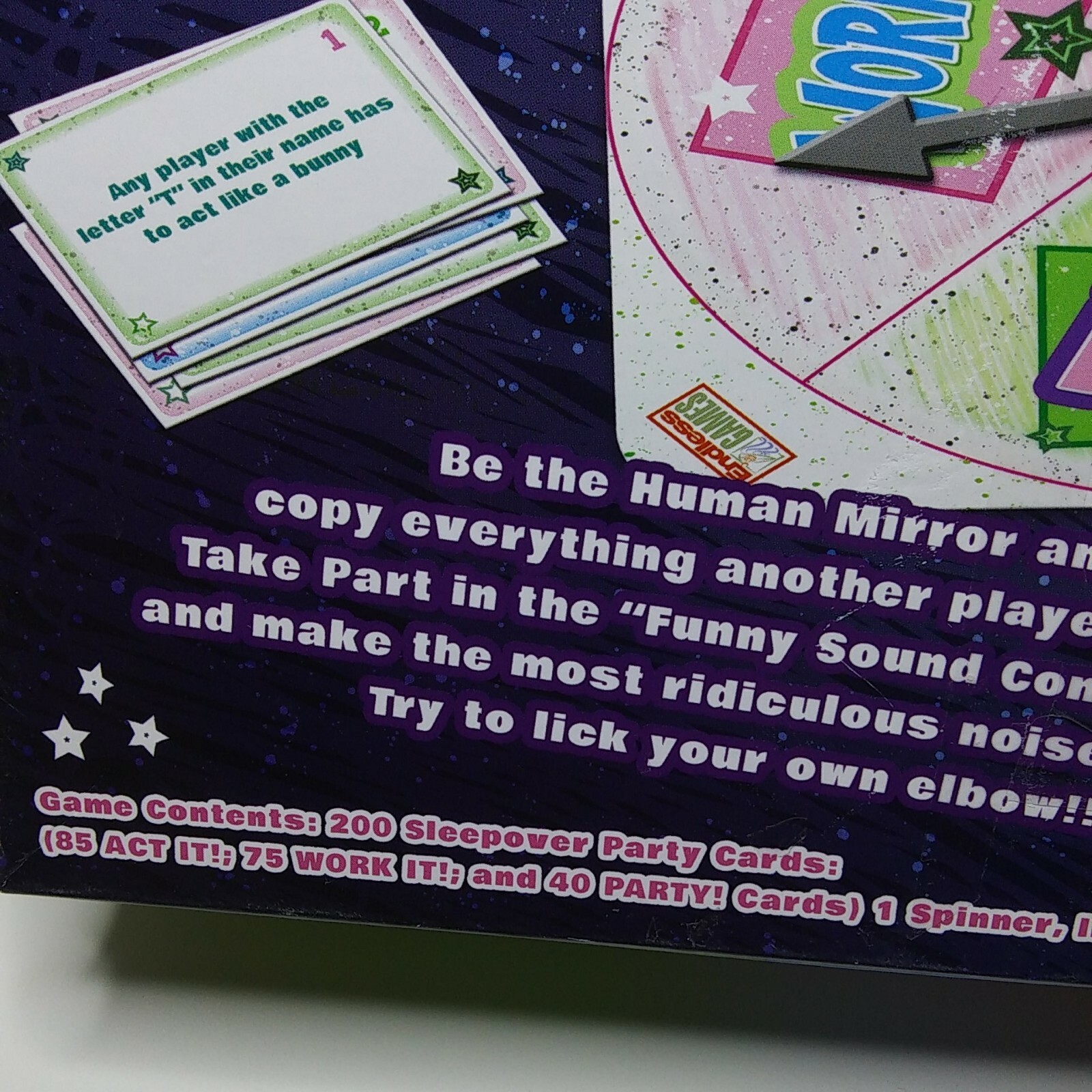 2014 Gigglicious Endless Games, ” Sleepover Party Game” Ages 8 + 3+ Players