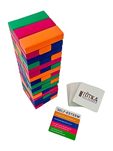 Open Spaces Totika Self Esteem Game with 48 Question Card Deck – A Game of Fun,