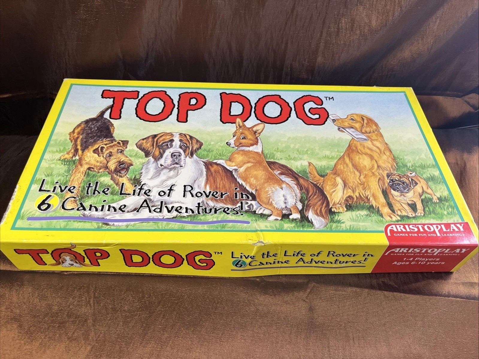 Top Dog Board Game COMPLETE Aristoplay Vintage 1995 Kids Family Animal Adventure