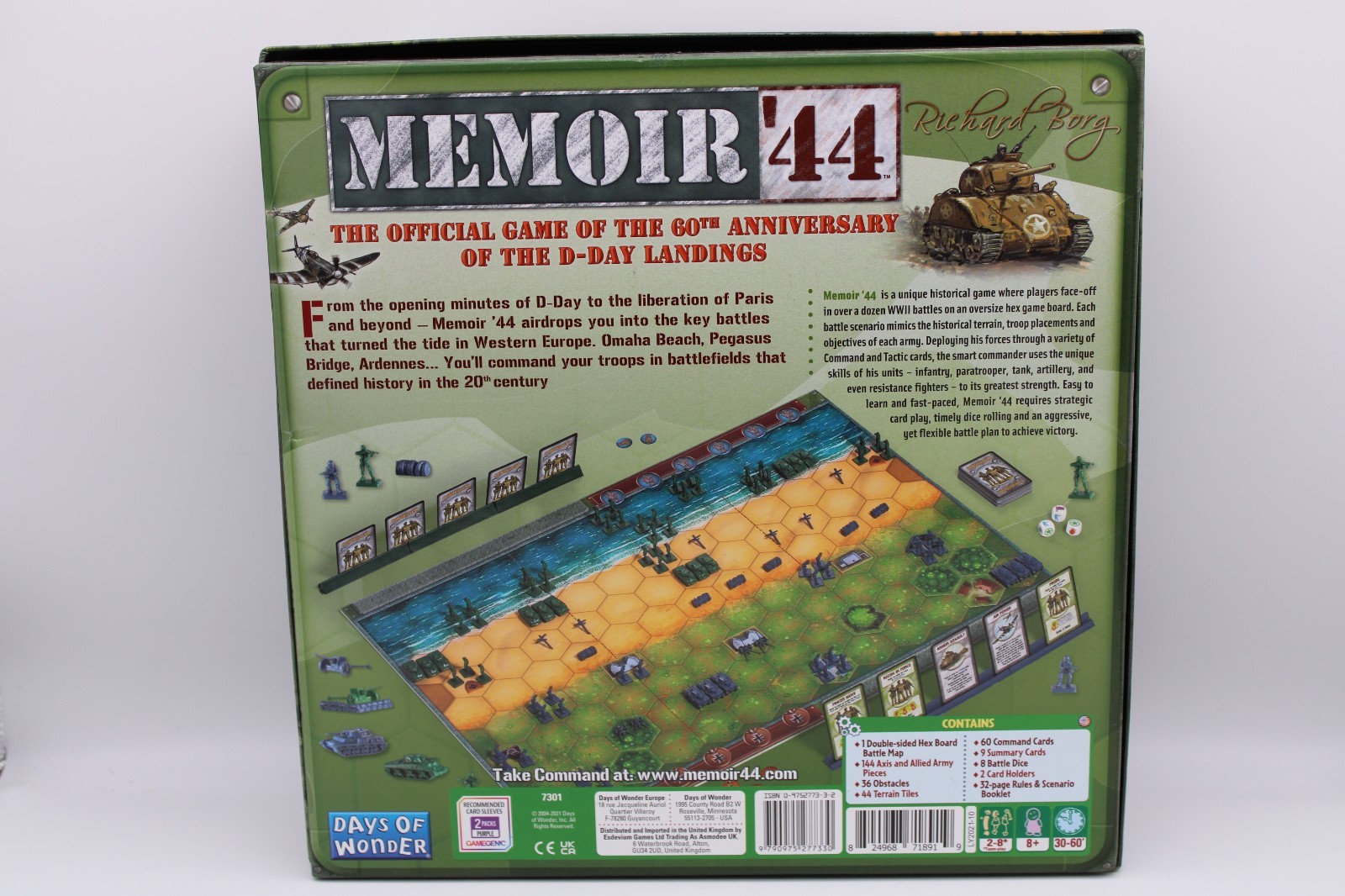 Memoir ’44 Days of Wonder (2004) Board Game – Richard Borg – Complete