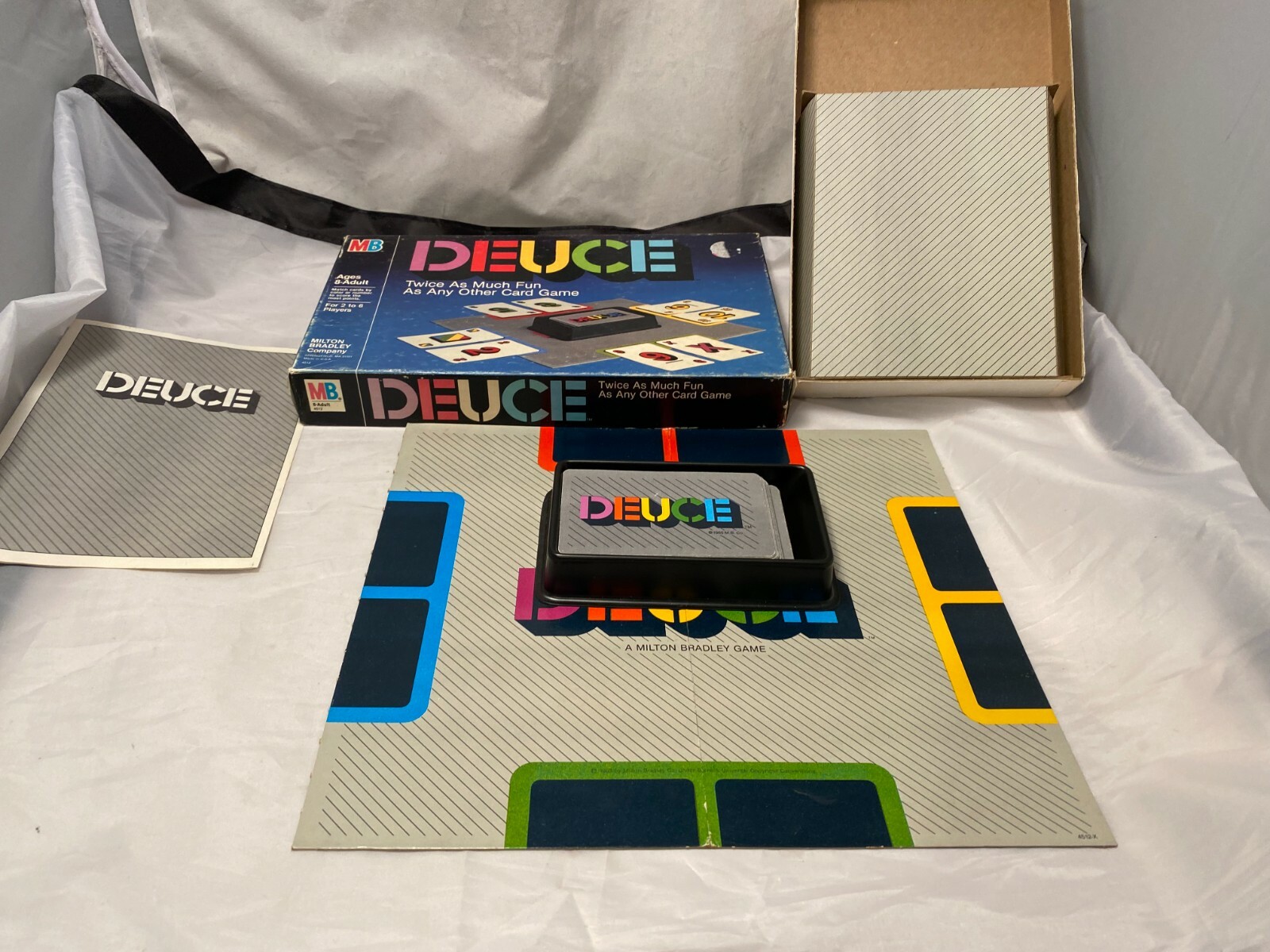 Milton Bradley DEUCE Complete Cards Box Instructions 2 to 6 Players Vintage Game