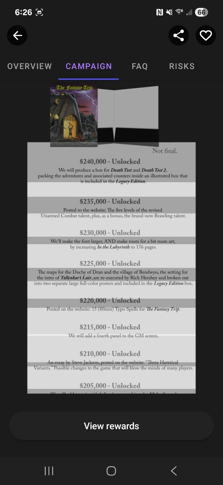 2019– 1st Edition Steve Jackson – The Fantasy Trip Kickstarter Ed. NEW in shrink