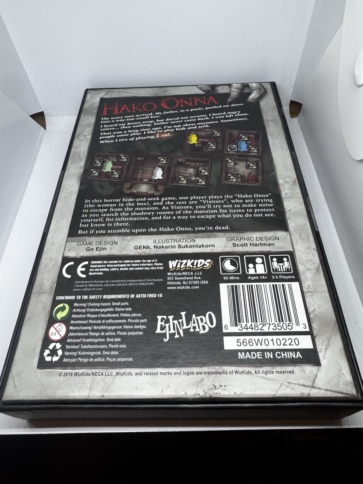 Hako Onna | Japanese Horror Hide-And-Seek Board Game By Go Ejin | WizKids