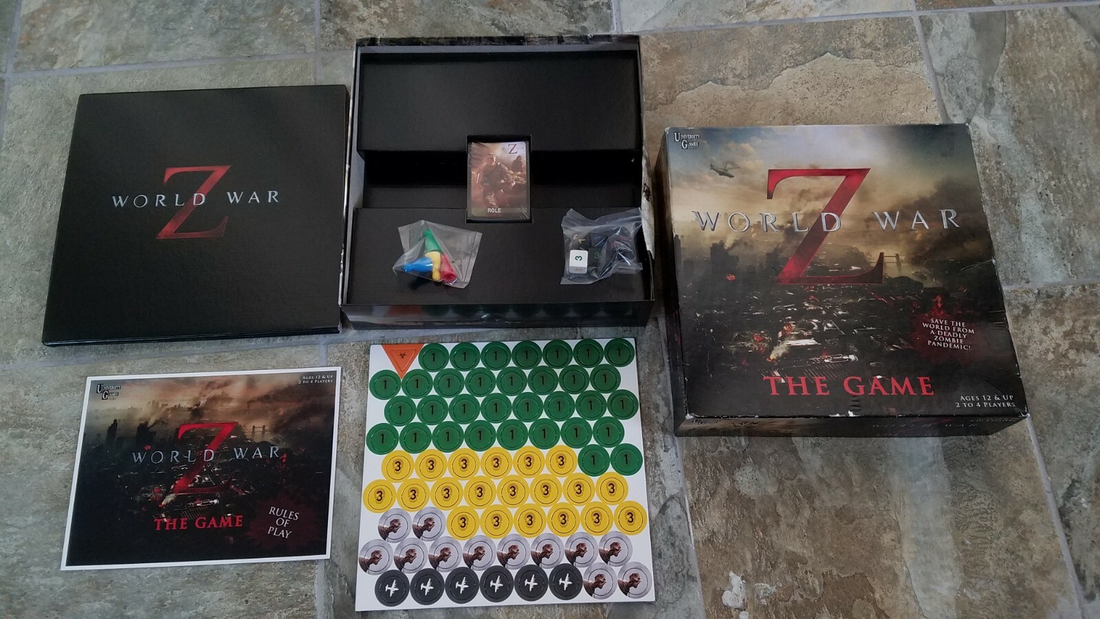 World War Z The Game Zombie Apocalypse Movie Board Game University Games NEW