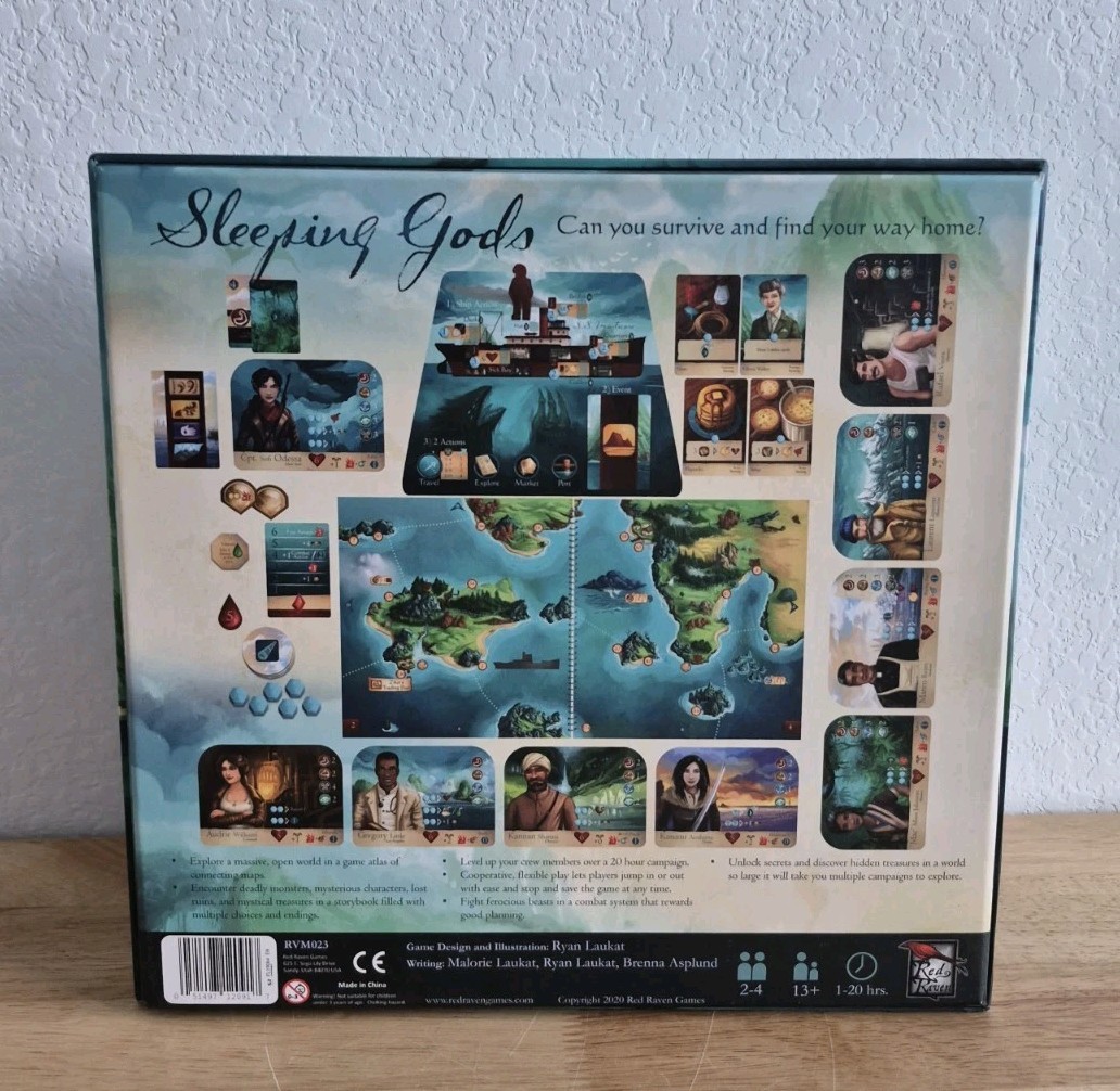 Red Raven Board Games Sleeping Gods (Kickstarter Ed) Box