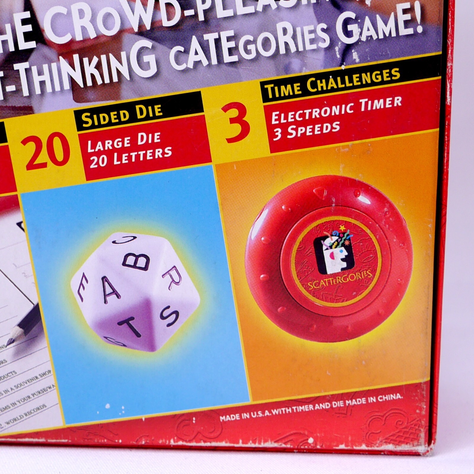 THE GAME of SCATTERGORIES Parker Bros / Hasbro 2003 ~ Get Together Games
