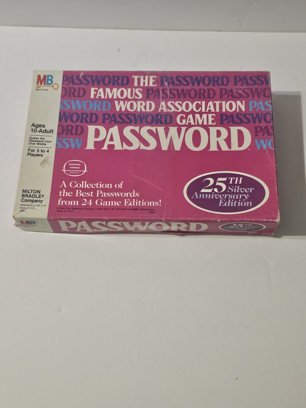 Vintage Password 25th Silver Anniversary Edition 1986 – Unused, Worn Box