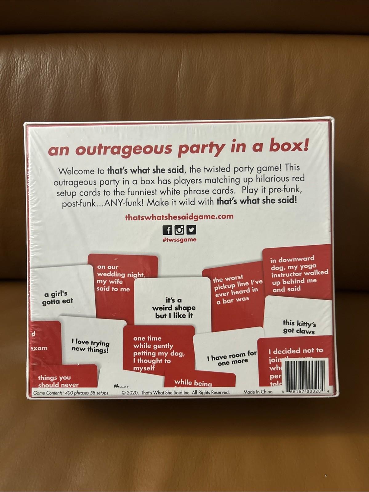 That’s What She Said The Party Game of Twisted Innuendos adult game brand new !!