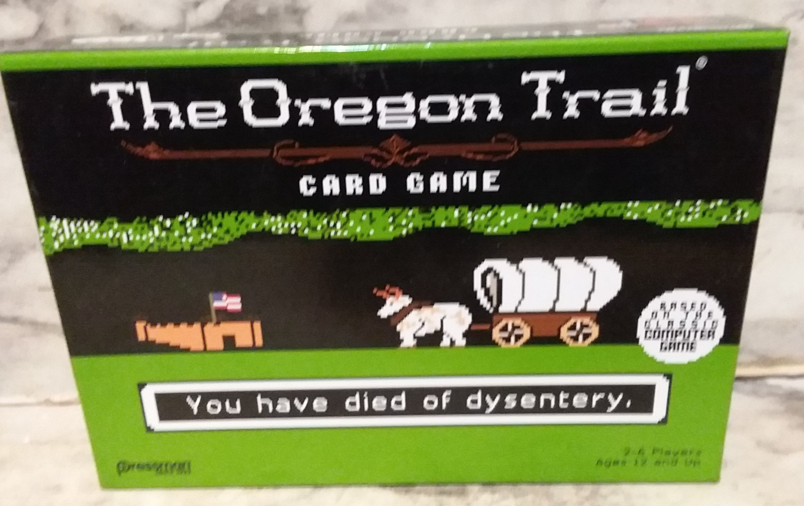 2 THE OREGON TRAIL Card Video Theme Games – Base Game & Hunt for Food – Complete