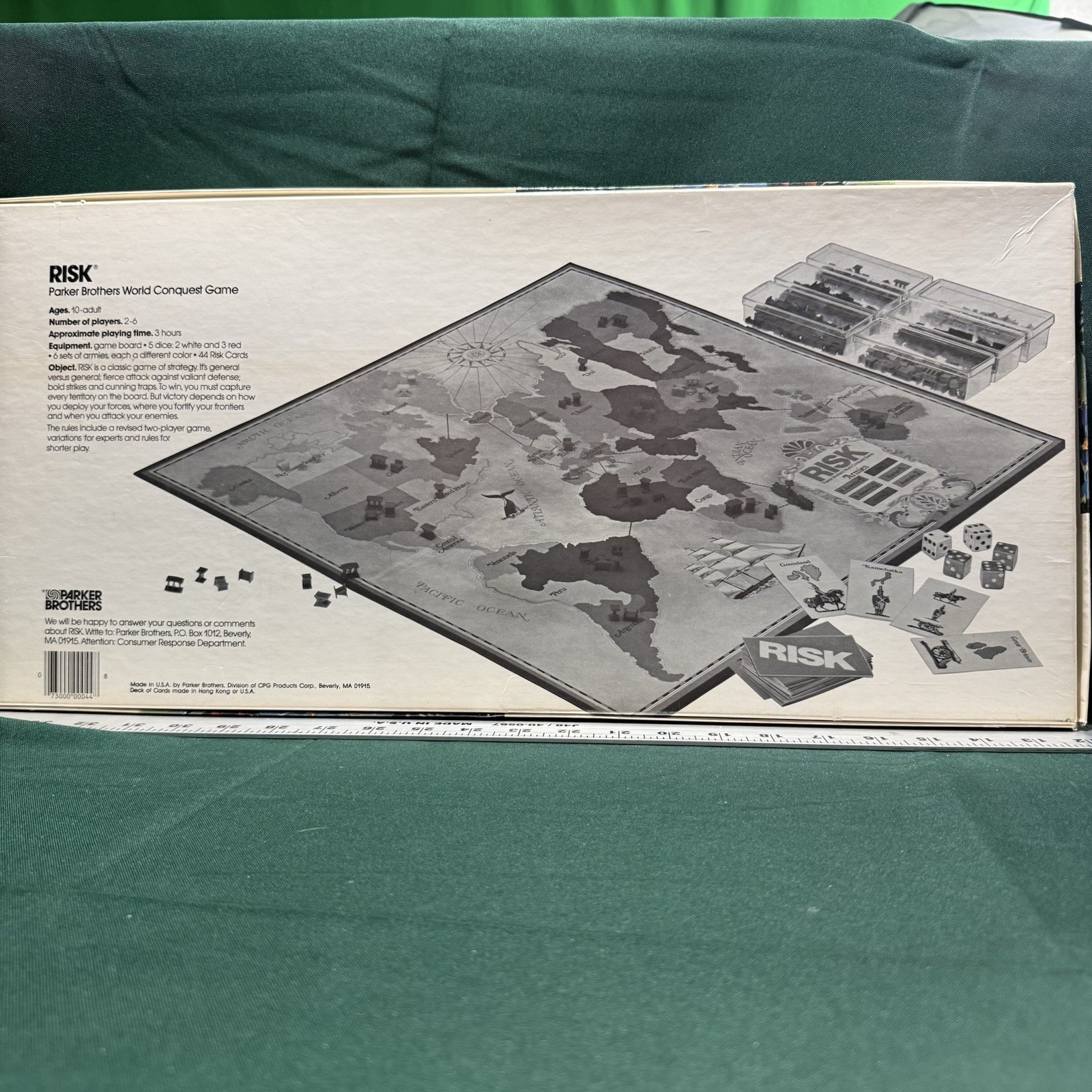 Vintage Risk Strategy Board Game 1980 by Parker Brothers NEW Open Box Ships Free