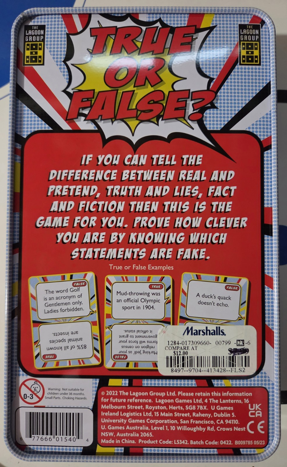 True Or False? Trivia Card Game – Sealed Never Opened