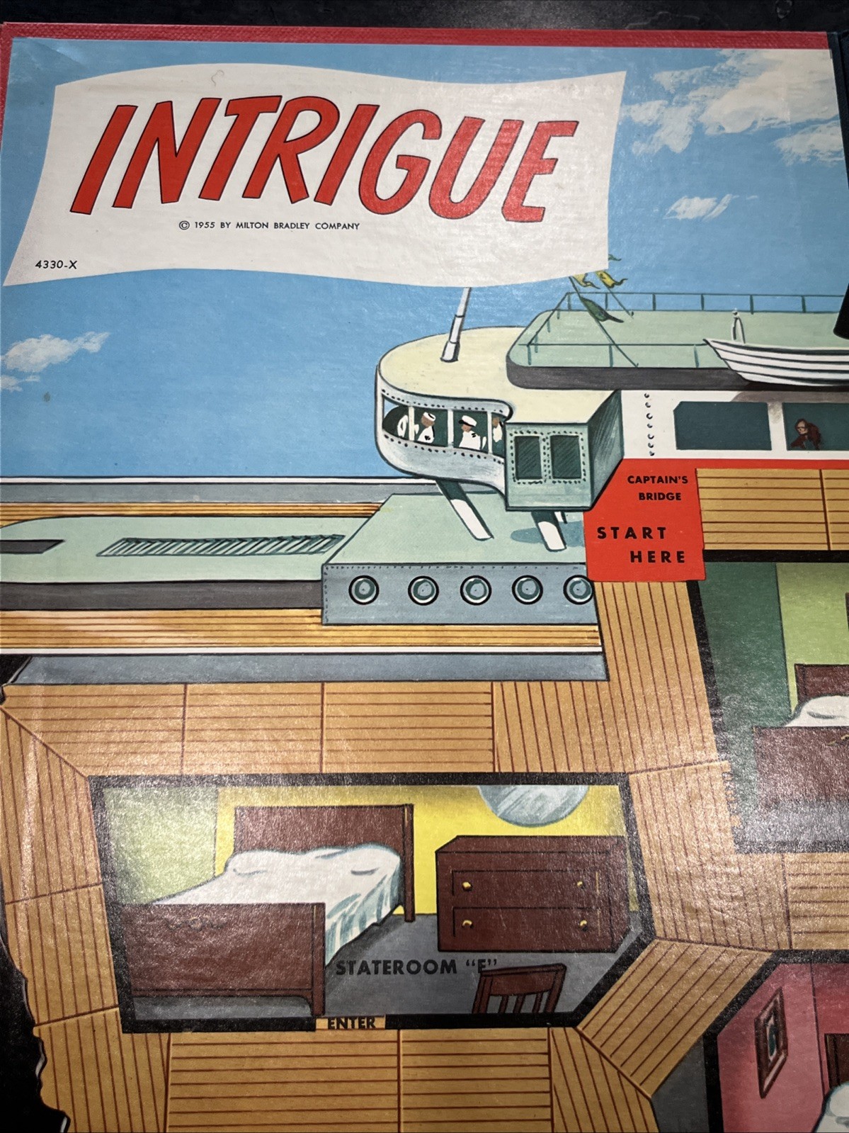 Intrigue (1955) Board Game By Milton Bradley Vintage Complete