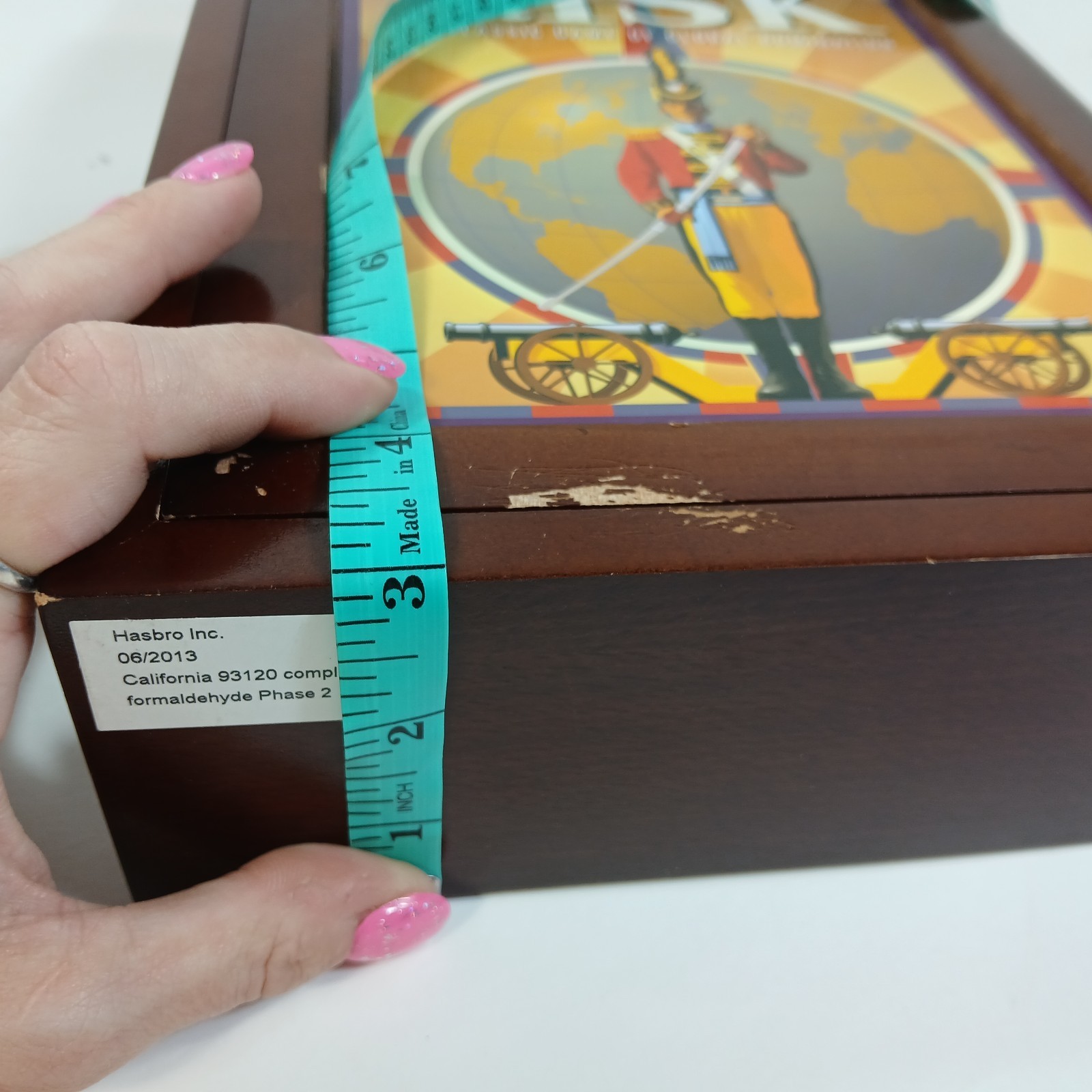 RISK Vintage Game Collection Bookshelf Box Wooden Case Strategy Parker Brothers