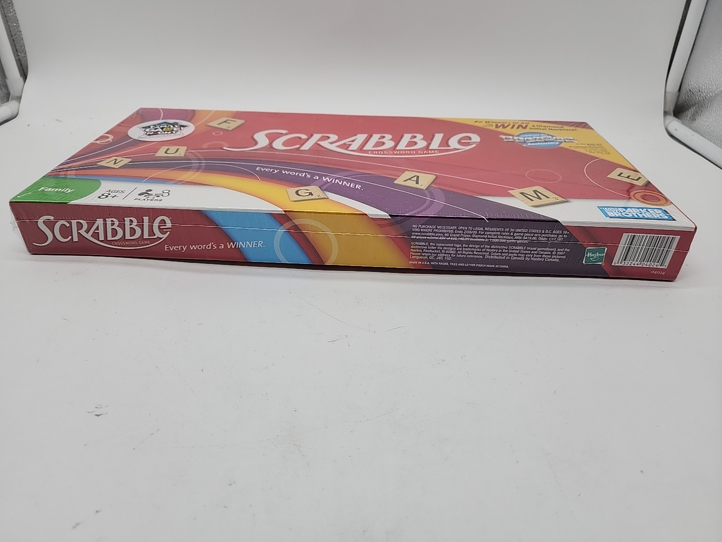 NEW Hasbro SCRABBLE Family Crossword Board Game Complete 2007 Edition NEW SEALED