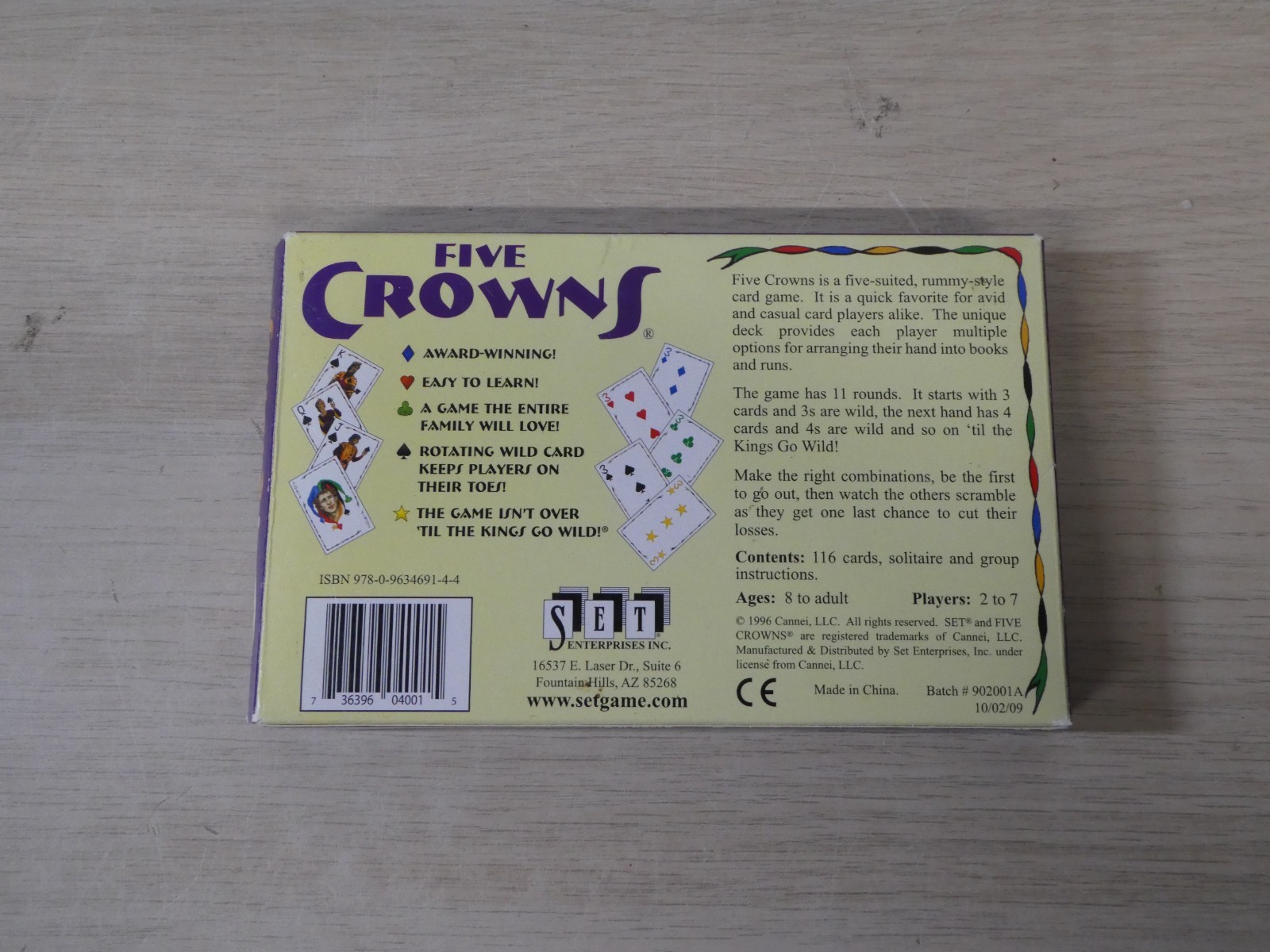 Playmonster Five Crowns The Game isnt Over until the Kings Go Wild Complete