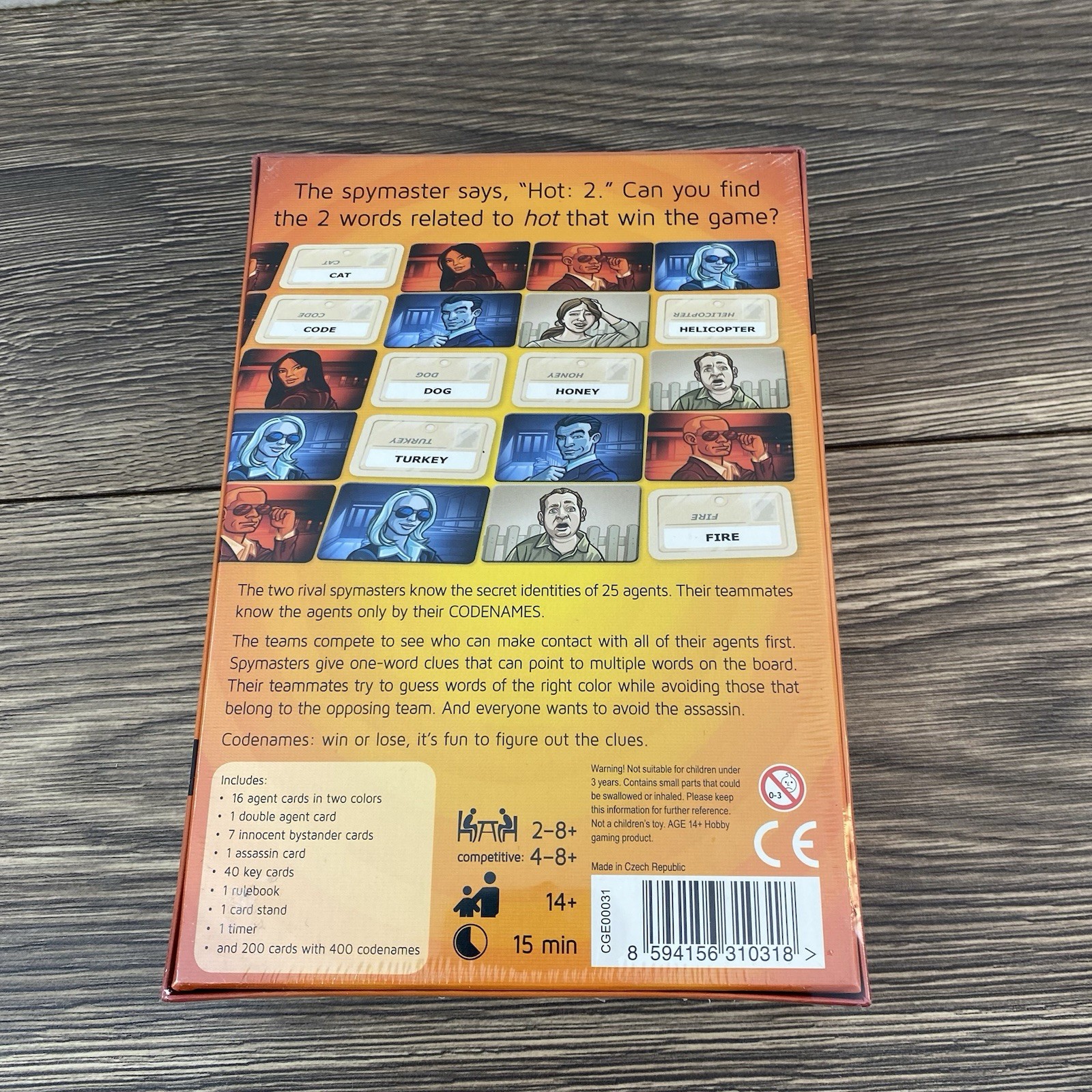 Codenames Party Game, Genuine Czech Games Edition, New Sealed
