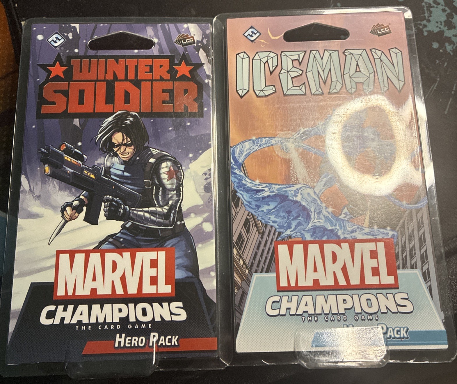 Iceman And Winter Soldier Hero Packs Marvel Champions: The Card Game LCG