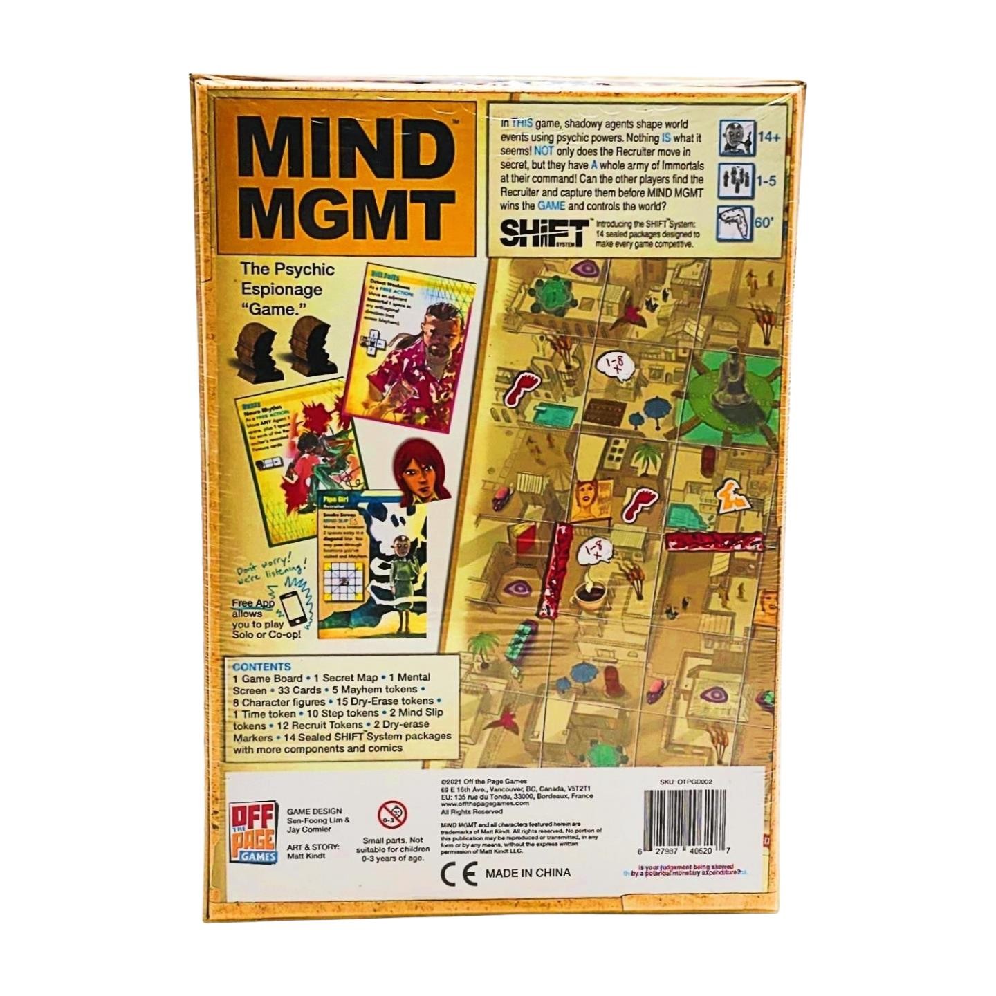 Mind MGMT: The Psychic Espionage Game by Off The Pages Games – SEALED