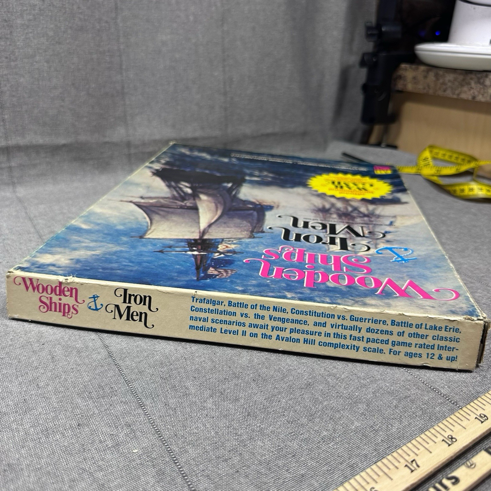 Avalon Hill Wooden Ships & Iron Men Bicentennial War Game 90% Unpunched 1975