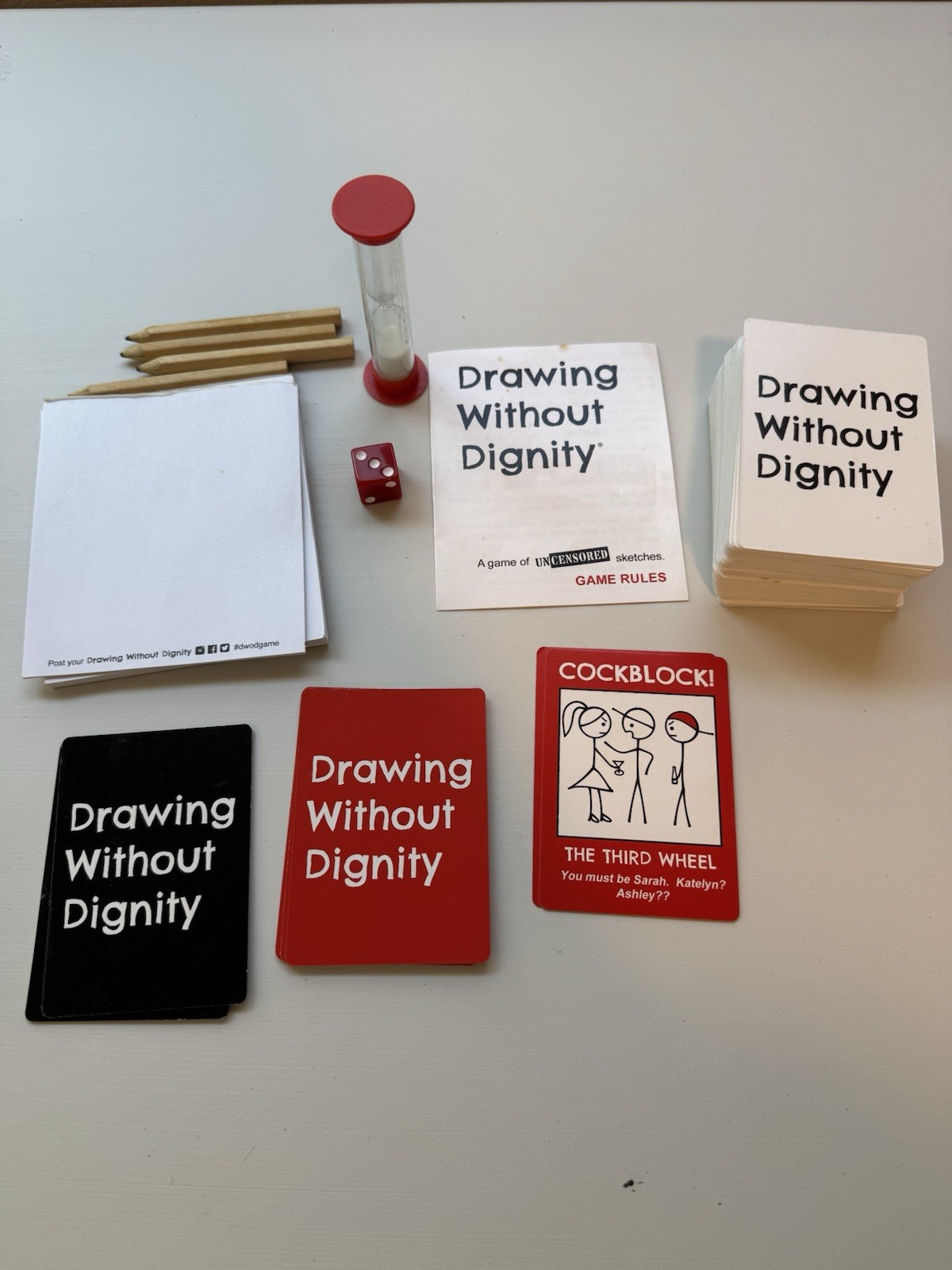 Drawing Without Dignity Adult Party Game – Without Box